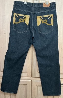 Roca Wear Baggy Hip Hop Y2K Men' s Straight Leg Jeans *Measured 40x34*