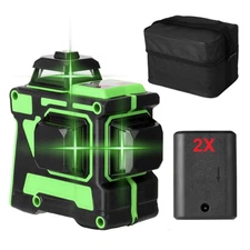 4D 12 Lines Laser Level 3° Self-leveling Machine USB Rechargeable Battery Level
