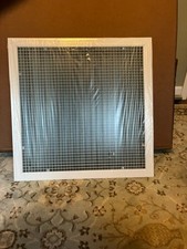 HVAC Premium 22''X22'' Duct Opening Flat Stamped Steel Return Air Grille