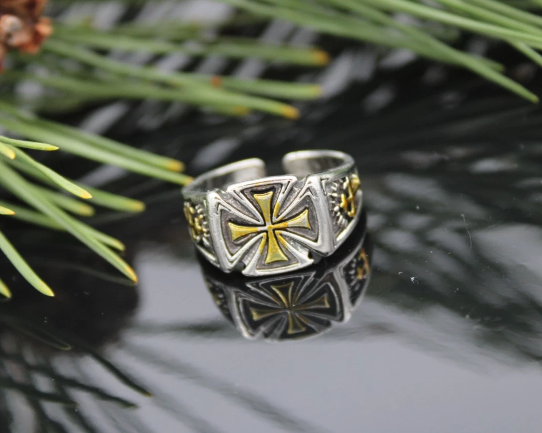 Anello A Croce In Acciaio Inossidabile Per Uomo E Donna, Gioiello Cristiano Moderno, Regalo Per Fede