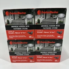 (Lot Of 4) FastenMaster Universal Hidden Deck Fastening System 50 Sq. Ft. NEW
