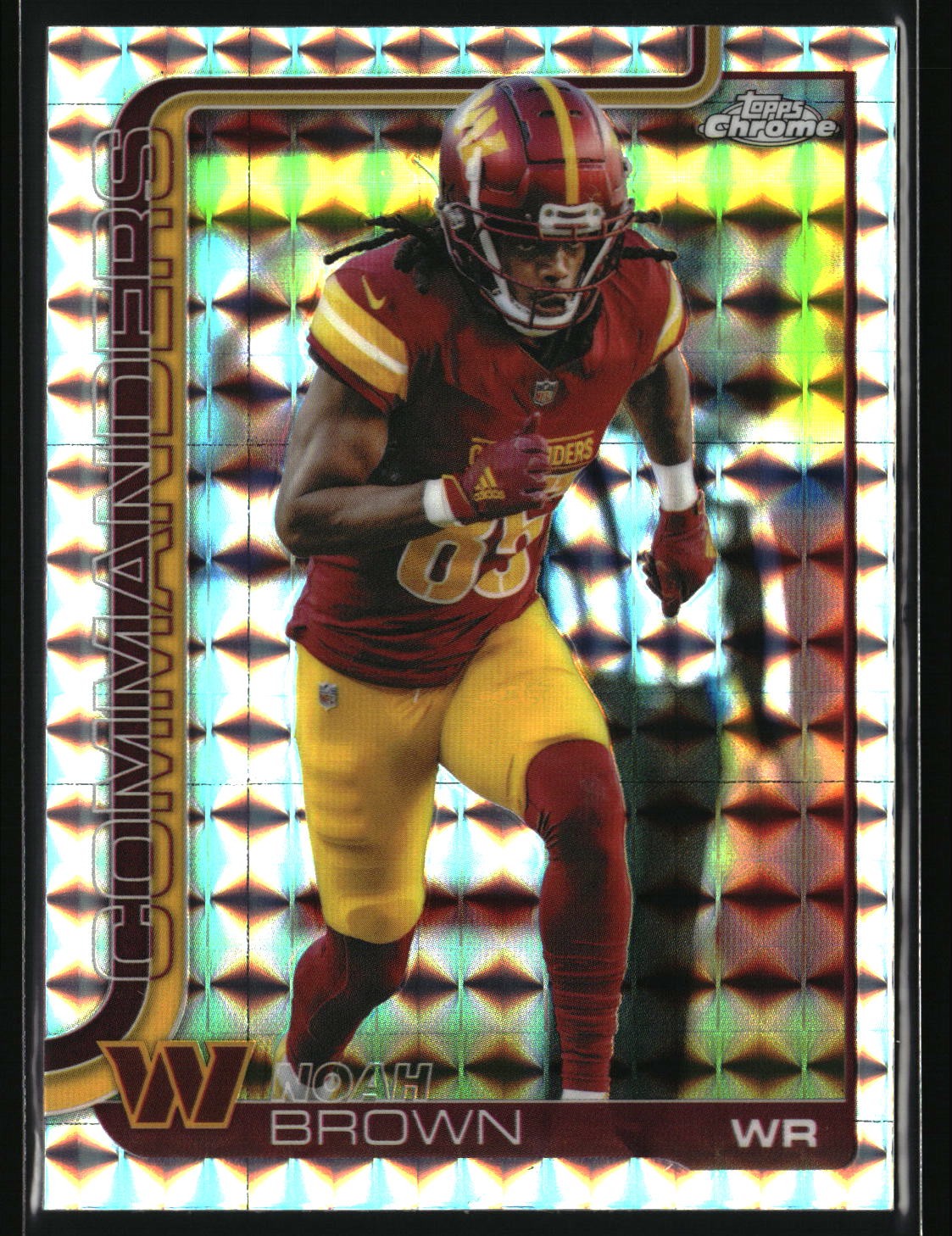 Noah Brown #293 2025 Topps Chrome Geometric Refractor