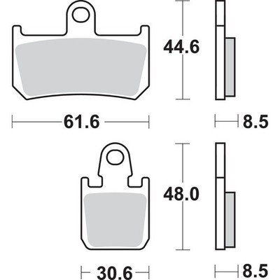 SBS HS Brake Pads - for Yamaha - 839HS 839HS