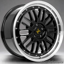 18 Zoll K2 Stufentiefbett Alufelgen 8x18 5x108 ET45 in schwarz glänzend für Ford