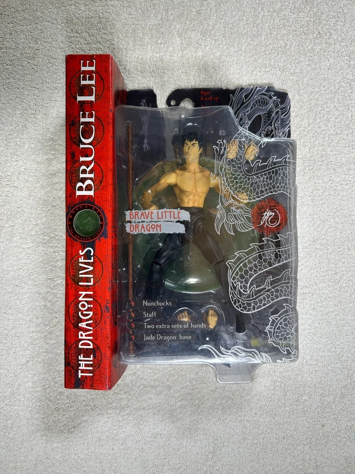 Брюс Ли дракон живет набор из 4 фигурок 2001 искусства убежища новый нераспечатанный - Изображение 2 из 4