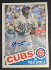 2020 Topps Silver Pack 1985 Topps Chrome Baseball Autographs Robel Garcia /299