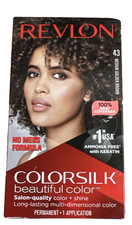 2 Revlon Colorsilk Beautiful Permanent Hair Color 43 Medium Golden Brown Sealed