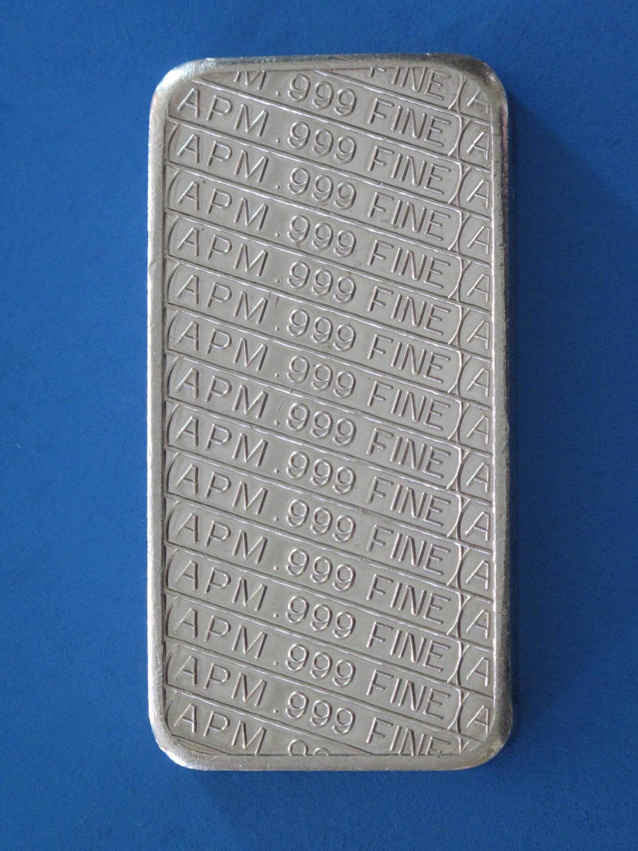 Vintage American Pacific Mint APM 5oz Bullion Bar – .999 Fine