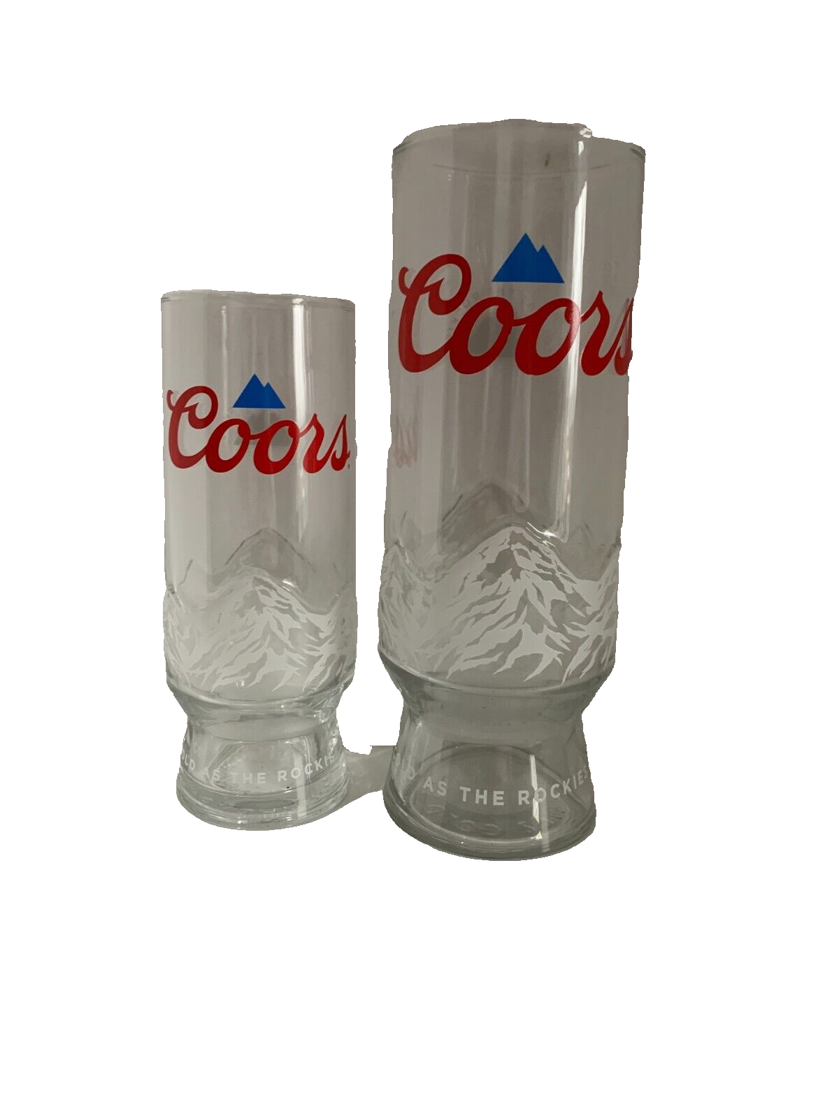 Coors Pint & Half Pint Glasses Brand New eBay