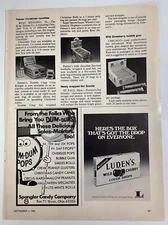 Dum Dum Candy Print Ad Original Vintage 1980 Rare VHTF Spangler Luden Cherry