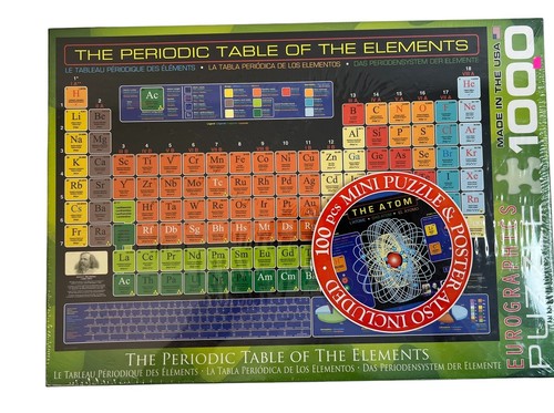 The Periodic Table of the Elements 1000 Piece 19.25" x 26.5" Educational NEW - Picture 6 of 8