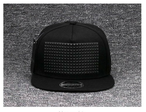 Gorra plana de béisbol para hombre elevada suave de silicio cuadrado pirámide hip hop sombrero 3D - Imagen 12 de 16