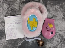 Barbie Picture Flip Phone Chat With Me Carrying Case Charm, Strap Pink Working