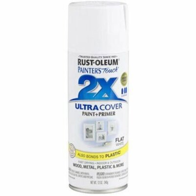 Rust-Oleum 249126 Painter's Touch 2X Ultra Cover, 12oz, Flat White, Pack of 6