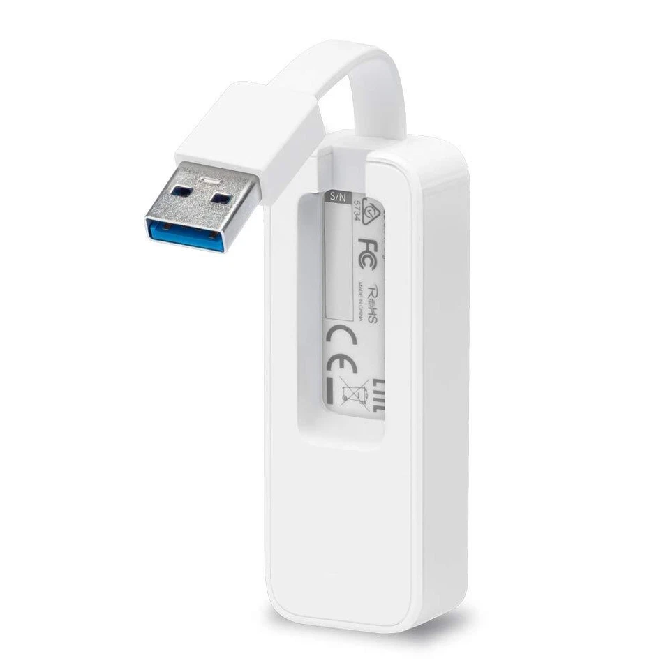 Adaptador UE300 -USB 3.0 A Gigabit Ethernet 10/100/1000, PC o portátiles, blanco - Imagen 2 de 4