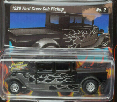 Johnny Lightning Street Freaks Black W/ Flames 1929 Ford Pickup 2020 R3 1:64 Car