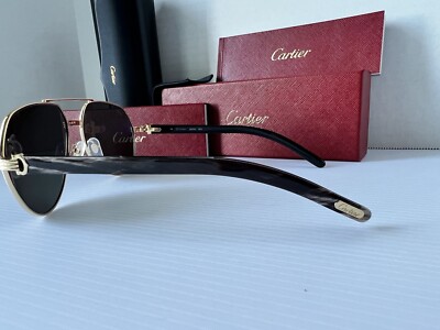 Cartier Buffs Première de Cartier Sunglasses CT0272S 001 Gold Grey