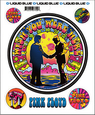 Sticker 5 Pack - Pink Floyd Wish You Were Here Men Rock Music Band Decal 12099