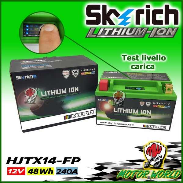 Batterie Lithium Skyrich HJTX14H-F Leicht Yamaha Ytm Dr Tri-Moto 225 1985 1986-image