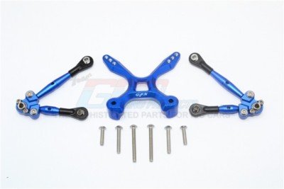 GPM Racing Aluminum Rear Tie Rods W/ Stabilizer -For Traxxas 4-Tec 2.0 GT049RA-B