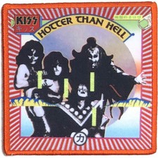 KISS - HOTTER THAN HELL - WOVEN PATCH - BRAND NEW - MUSIC BAND KISSALBPAT02