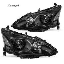 For 2013 2014 2015 Nissan Altima Sedan Black Headlights Assembly Headlamps Lr For 2013 2014 2015 Nissan Altima Sedan Black Headlights Assembly Headlamps Lr