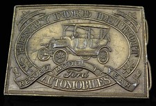 Ford Model T Antique Car Automobile Bergamot Vintage Belt Buckle