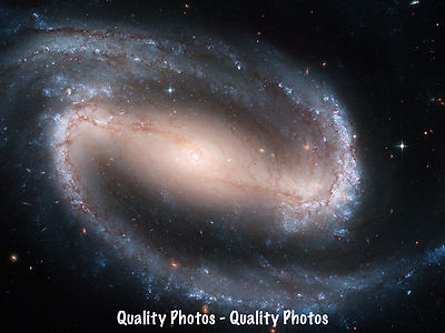 Barred Spiral Galaxy 8.5x11'' Photo Print NGC 1300 Astronomy Art Hubble Telescope