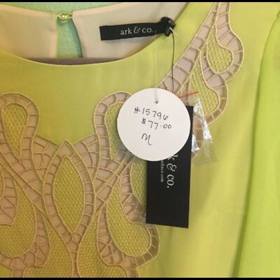 Ark & Co Lime Green Dress - Size Medium | eBay
