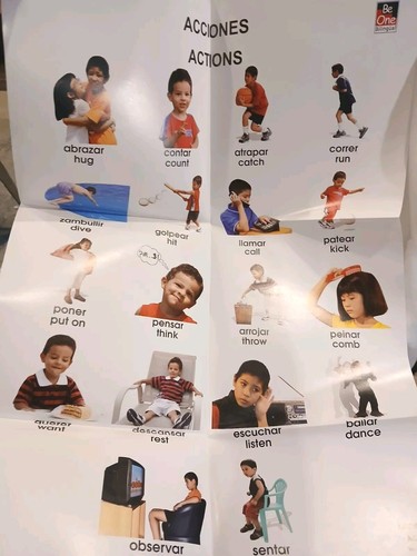 3 SETS BE ONE BILINGUAL SPANISH FLASHCARDS MIXED TOPICS + BONUS POSTERS ESPAÑOL - Picture 7 of 11