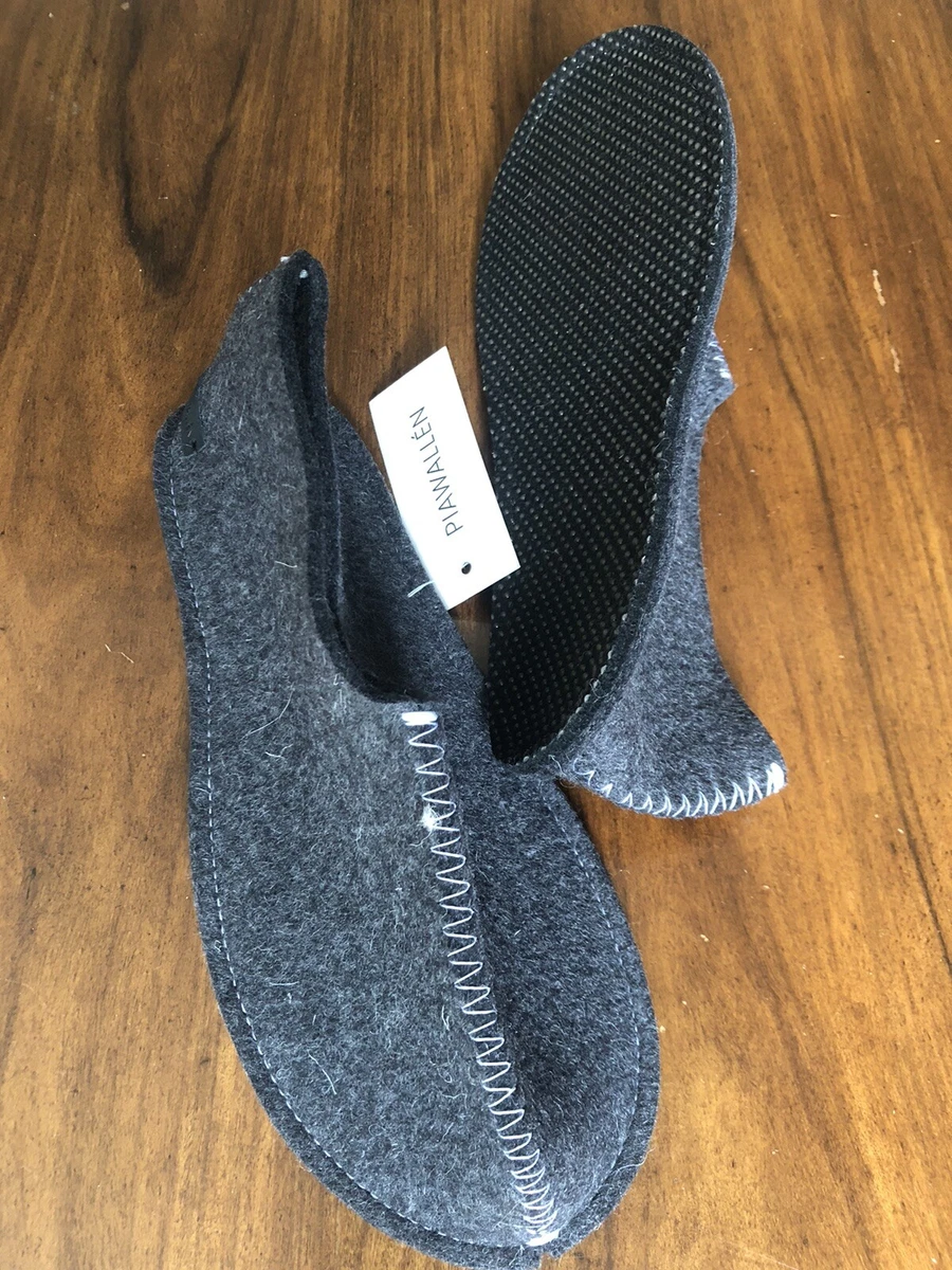 PIAWALLEN Wool Slippers in Grey Size L 39 40 eBay