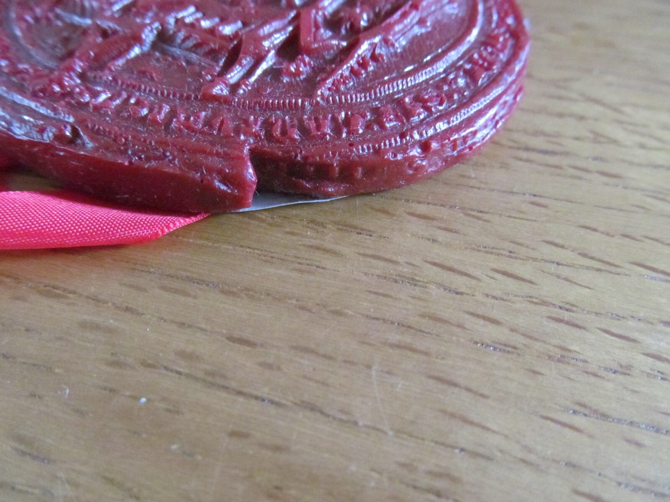 British Museum Wax Replica Seal Canterbury City Seal AD 1318 eBay