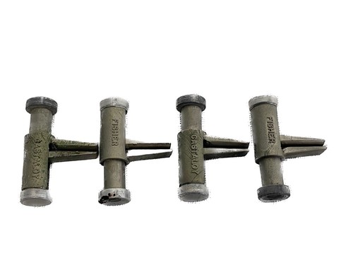 (Lot of 4) FISHER SCIENTIFIC Castaloy Tubing Pinch Clamps Fits Up To 1/2"