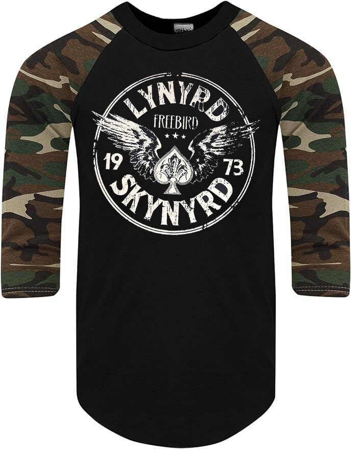 Punk Raglan LYNYRD SKYNYRD CIRCLE PUNK ROCK SHIRT RAGLAN 3/4 SLEEVE (Multiple ...