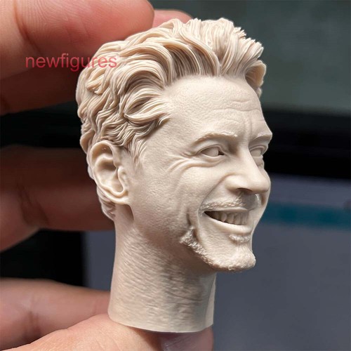 1:6 Smile Man Tony Stark Head Sculpt Model For 12" Male Action Figure Body - Picture 5 of 6