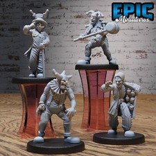 CLOWNS D&D Dungeons and Dragons RPG Miniature Epic Miniatures 28mm