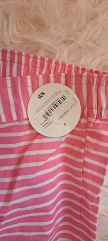 NEW FLIRTITUDE  SleeP  Pants Pattern Plaid PINK Women Sz M - Image 2 of 4