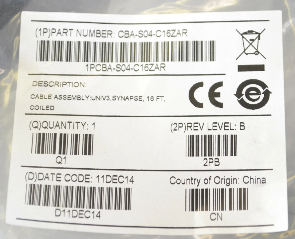 Lot of 5 Symbol Barcode Scanner Coiled Synapse Cable CBA-S04-C16ZAR - Image 2 of 3