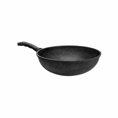 20-1/4''L x 12''W Non-Stick Marble Wok Cooking Frying Pan Pot Gas Stove 