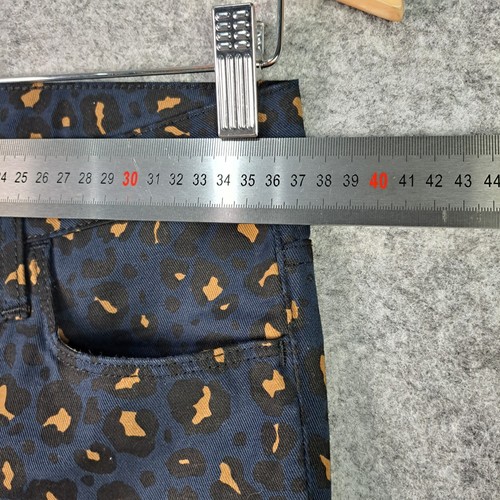 Carhartt Jeans Pants Womens W27 L32 Blue Leopard X Riot Work In Progress NEW - Picture 5 of 16