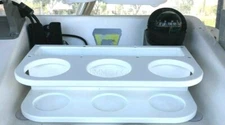 Boat Marine Cup Holder Cupholder & Storage Box White Starboard