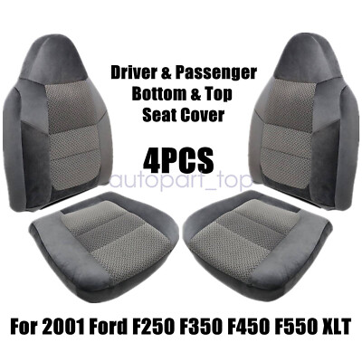 For 2001 Ford F250 F350 XLT Crew-Cab Driver / Passenger Seat Covers