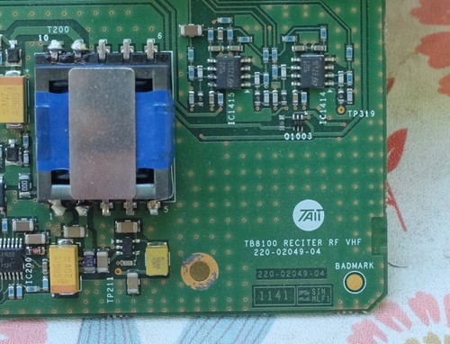 Tait XBAR40B3 220-02049-04 TB8100 RECITER RF VHF board - Zdjęcie 4 z 8