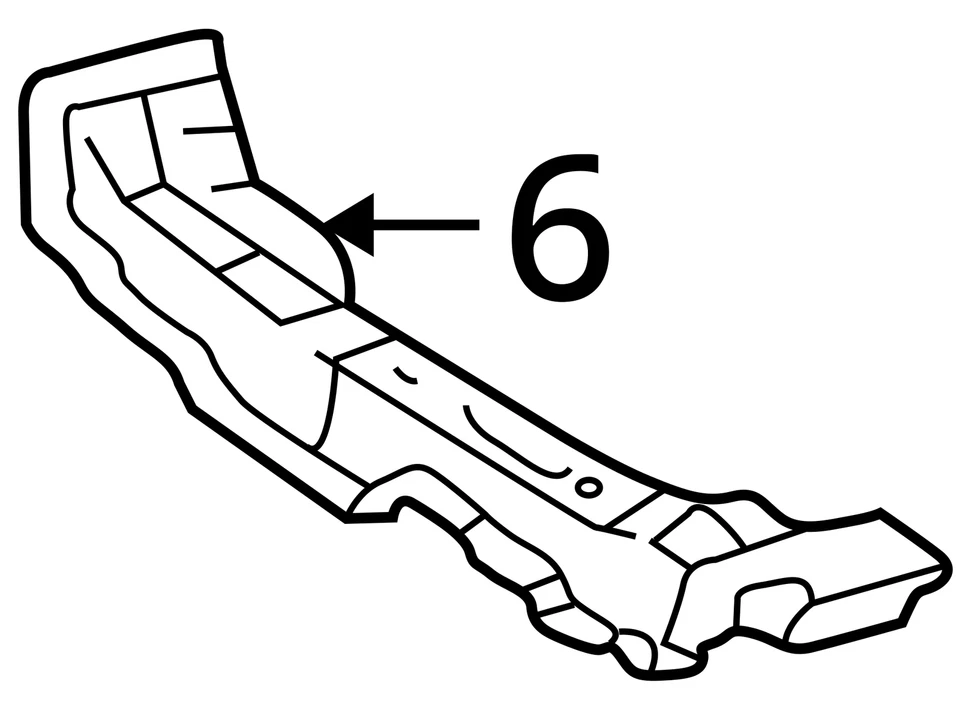 Toyota REINFORCE SUB-ASM FR FLR C 5705430012 NUEVO OEM Foto 3 de 3