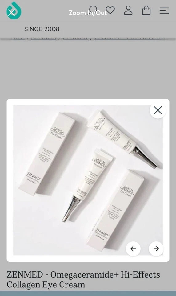 NUEVO EN CAJA ZENMED - Crema para ojos de colágeno omegaceramida + de altos efectos Foto 2 de 4