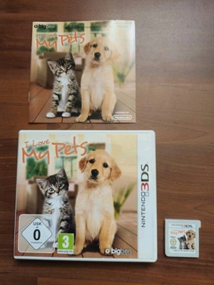 I Love My Pets (Nintendo 3DS) Cib Ovp Original Deutsch Geprüft Hunde Katzen Top