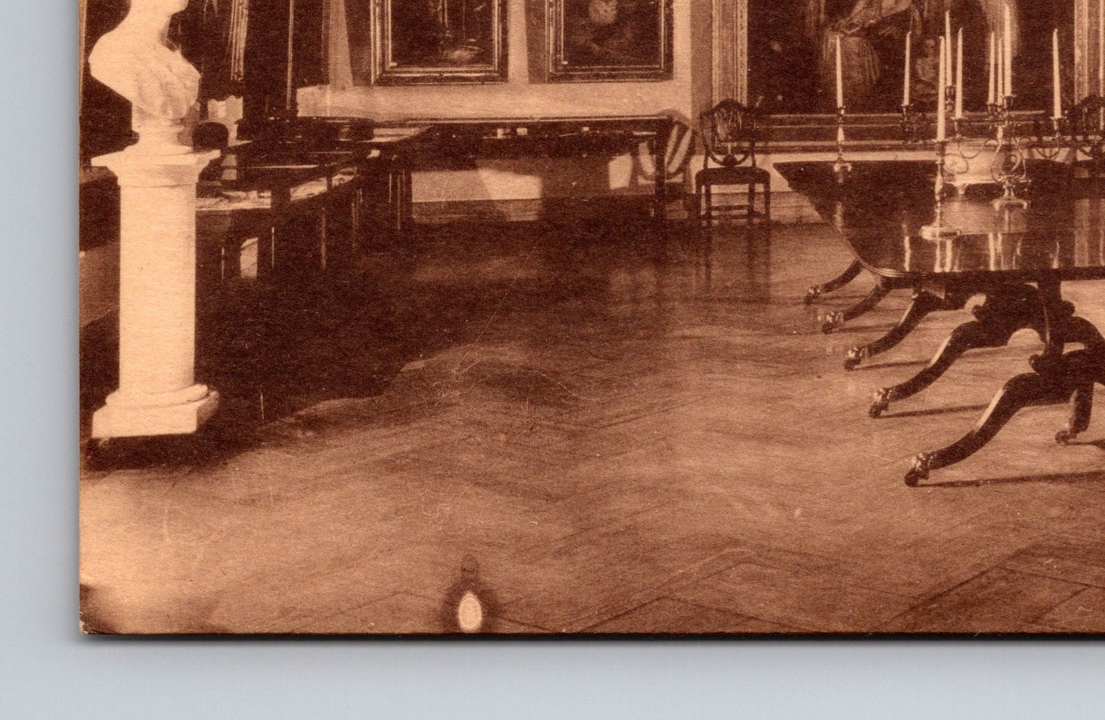 Postcard Baltimore MD Maryland Historical Society Portrait Gallery Interior