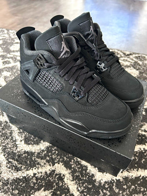 Jordan Air Jordan 4 Retro OG (GS) Jungen Sneaker Mid Top schwarz EU 38 US 5,5