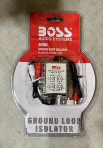 Boss Audio Systems Ground Loop Isolator B25N Noise Filter For Car Audio
