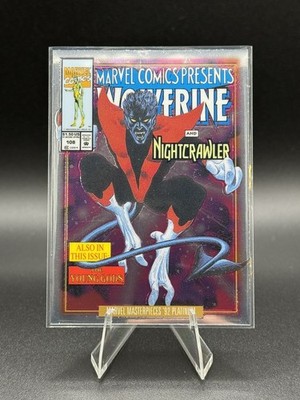 2024 Marvel Masterpieces  92 Platinum Nightcrawler #62-V Variant Cover N32c